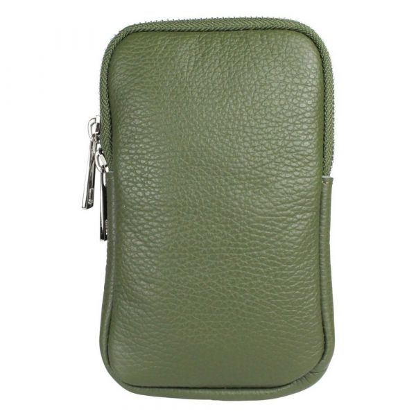 Baggyshop | Call me up Leather - Groen/Zilver